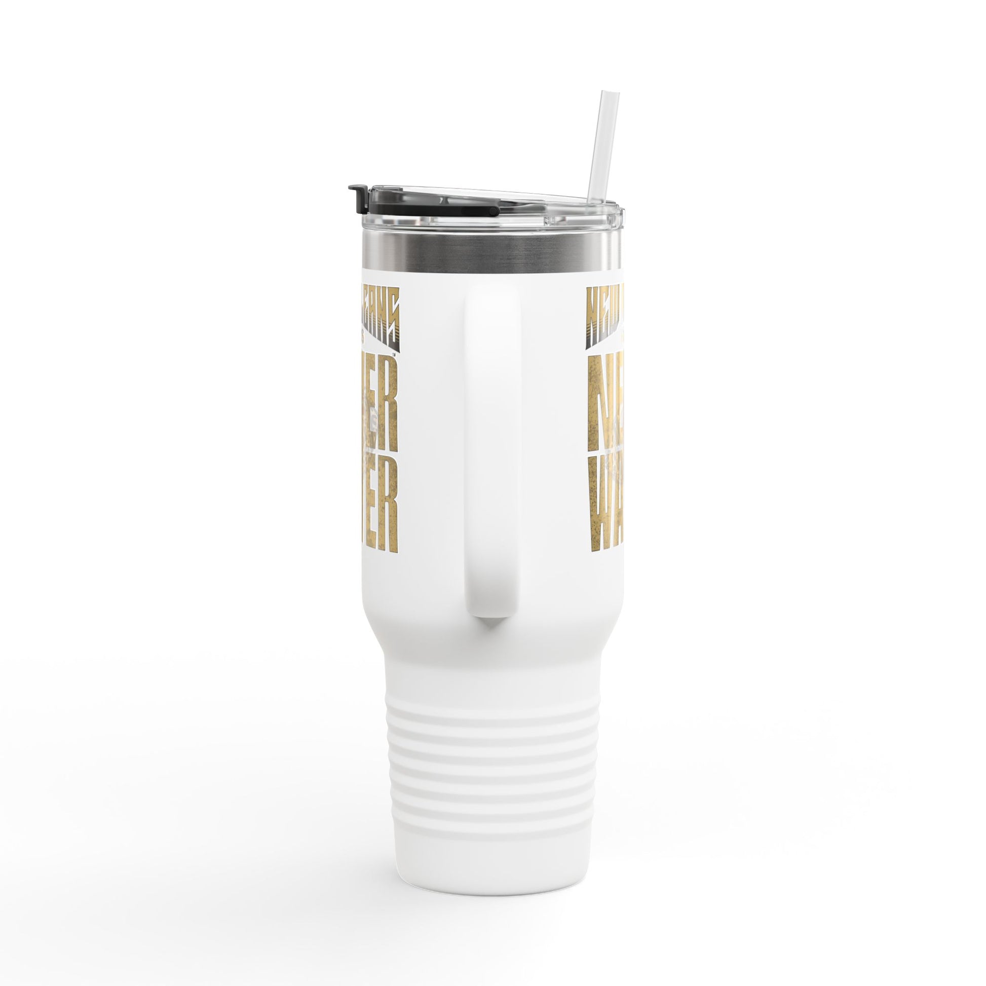 New Orleans Fans Never Waver W-Leopard Football Insulated Travel Mug, 40oz - Never Waver