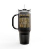 New Orleans Fans Never Waver W-Leopard Football Insulated Travel Mug, 40oz - Never Waver