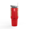 New Orleans Fans Never Waver W-Leopard Football Insulated Travel Mug, 40oz - Never Waver