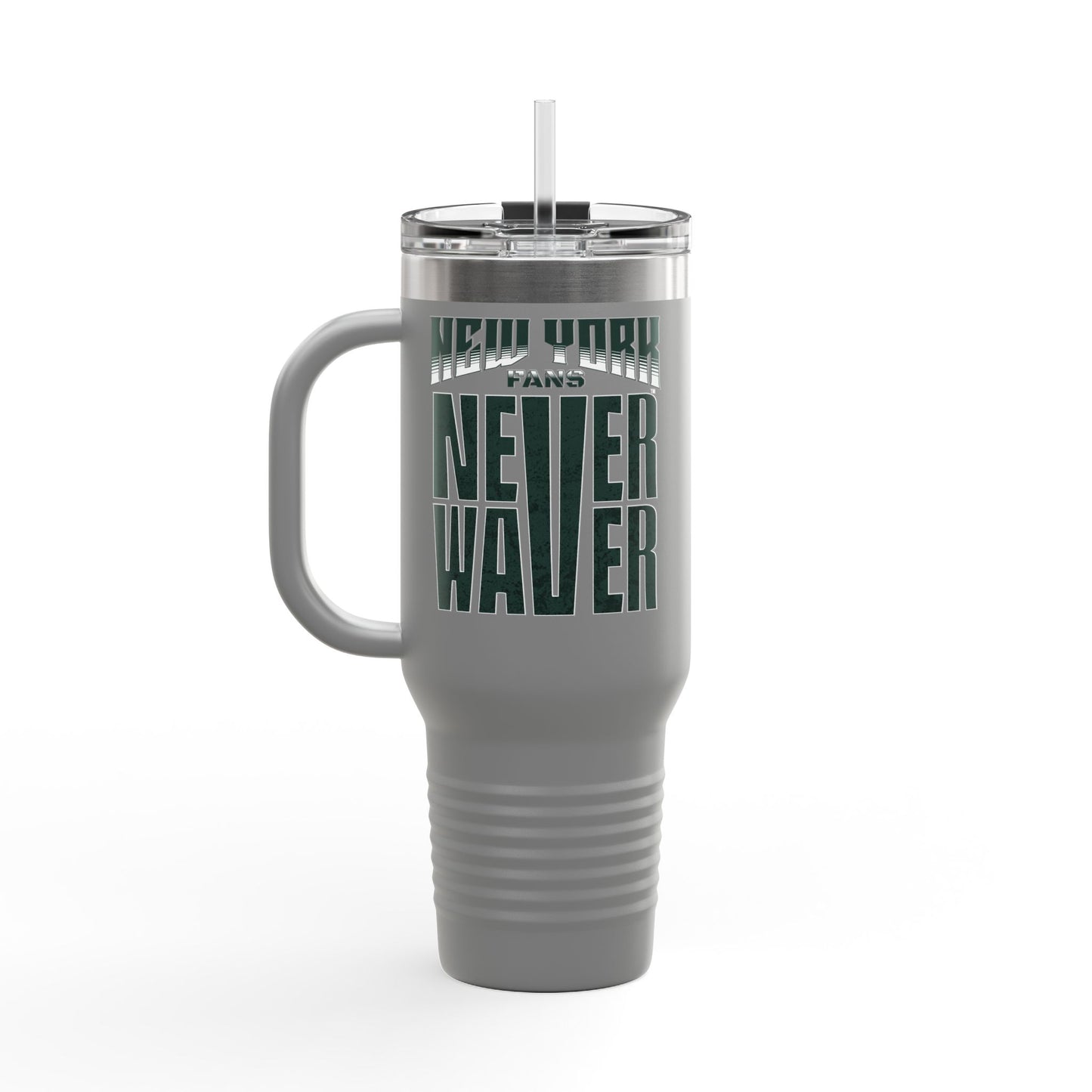 New York Fans Never Waver Insulated Travel Mug, 40oz - Never Waver