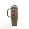 New York Fans Never Waver W-Leopard Football Insulated Travel Mug, 40oz - Never Waver