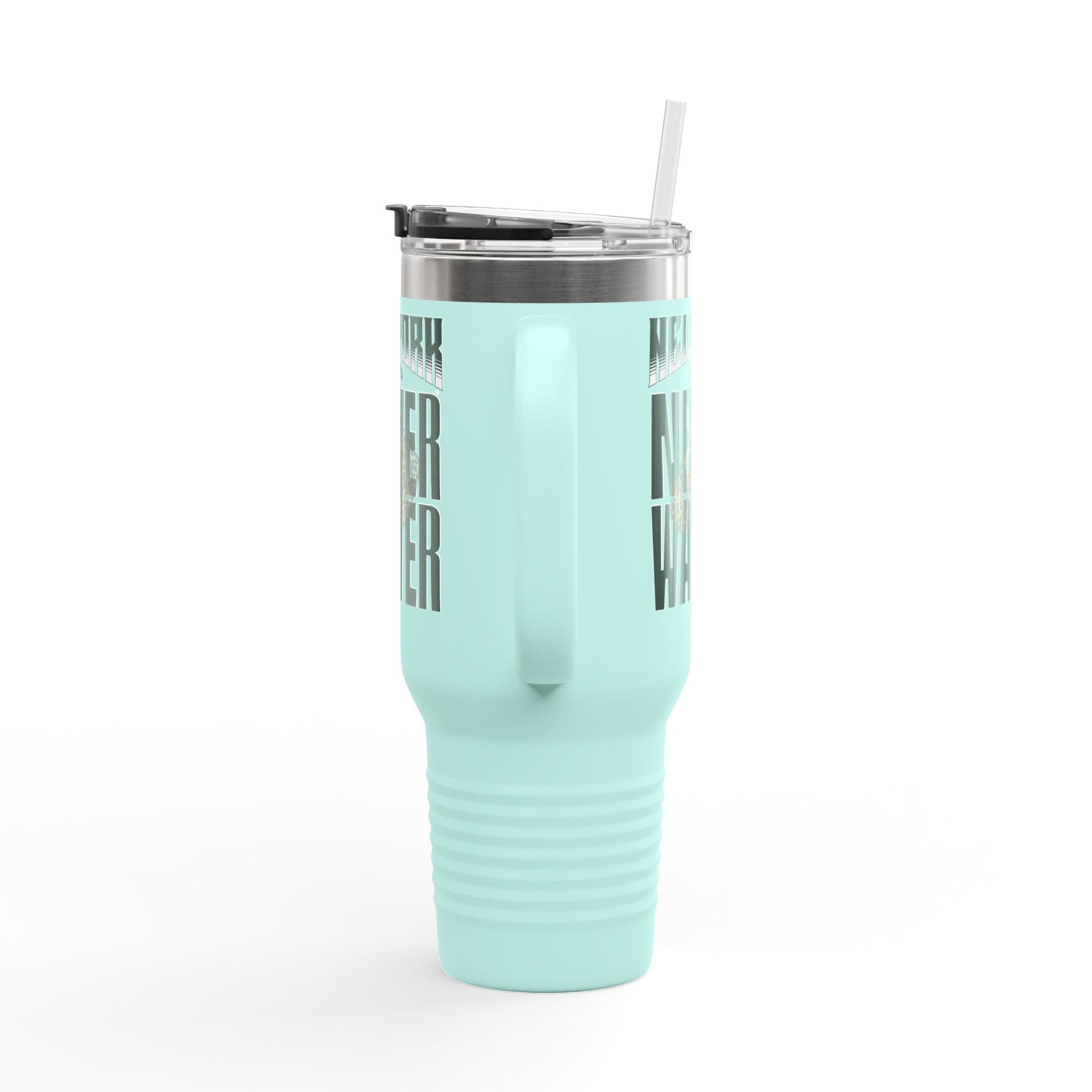 New York Fans Never Waver W-Leopard Football Insulated Travel Mug, 40oz - Never Waver