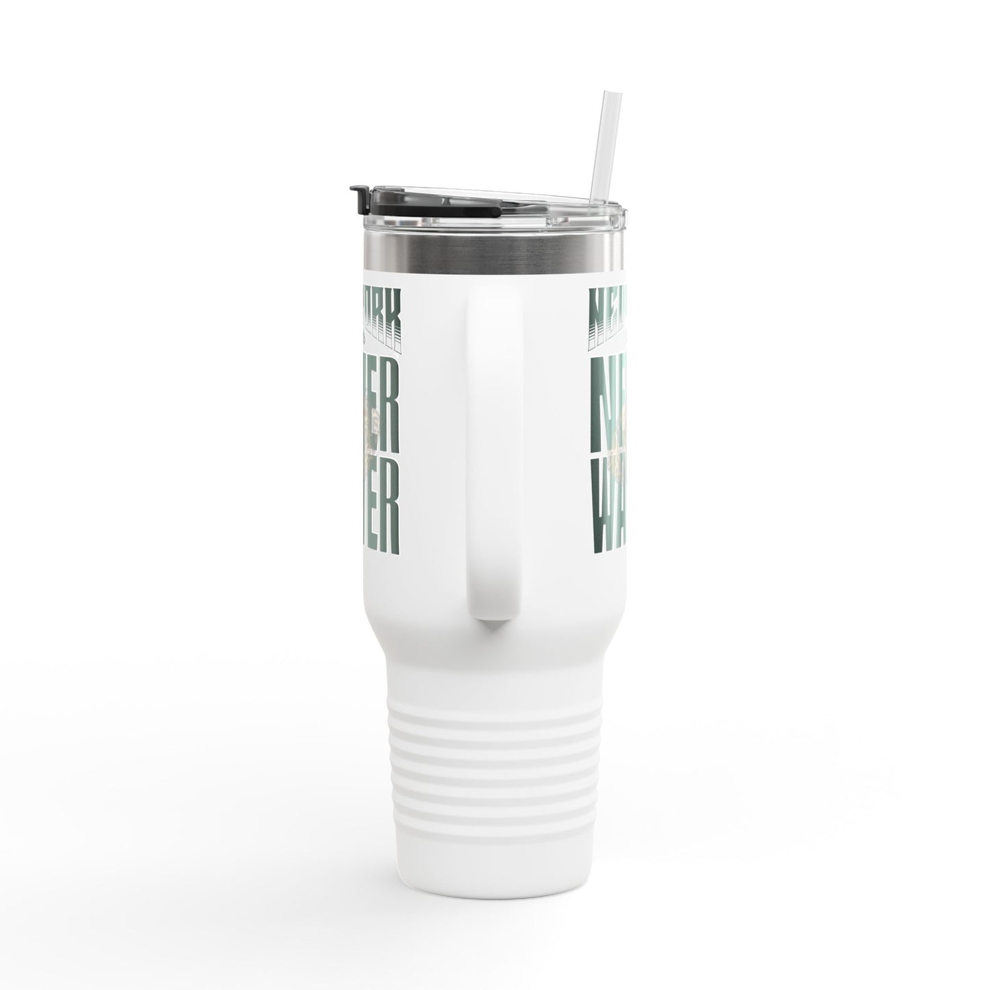 New York Fans Never Waver W-Leopard Football Insulated Travel Mug, 40oz - Never Waver