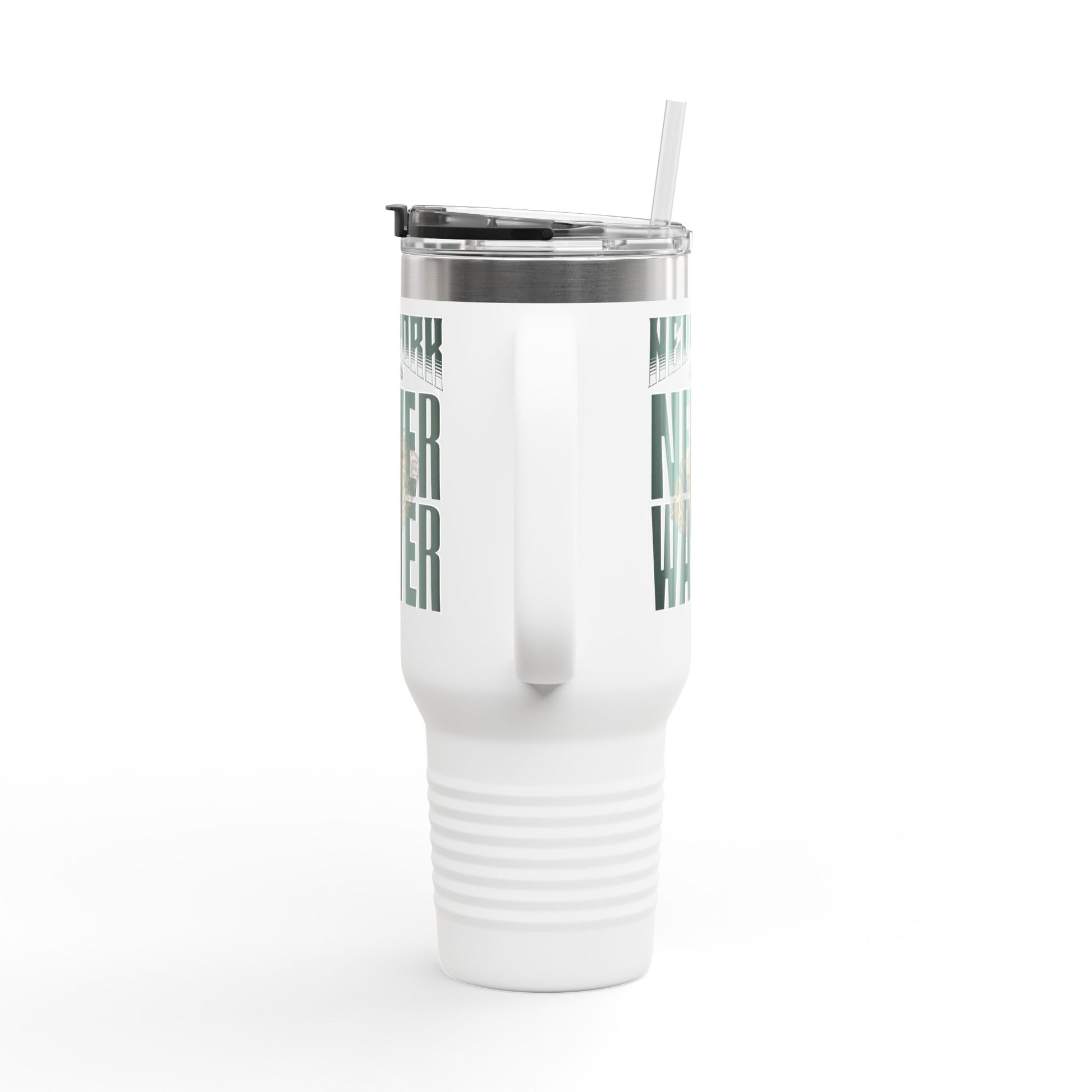 New York Fans Never Waver W-Leopard Football Insulated Travel Mug, 40oz - Never Waver