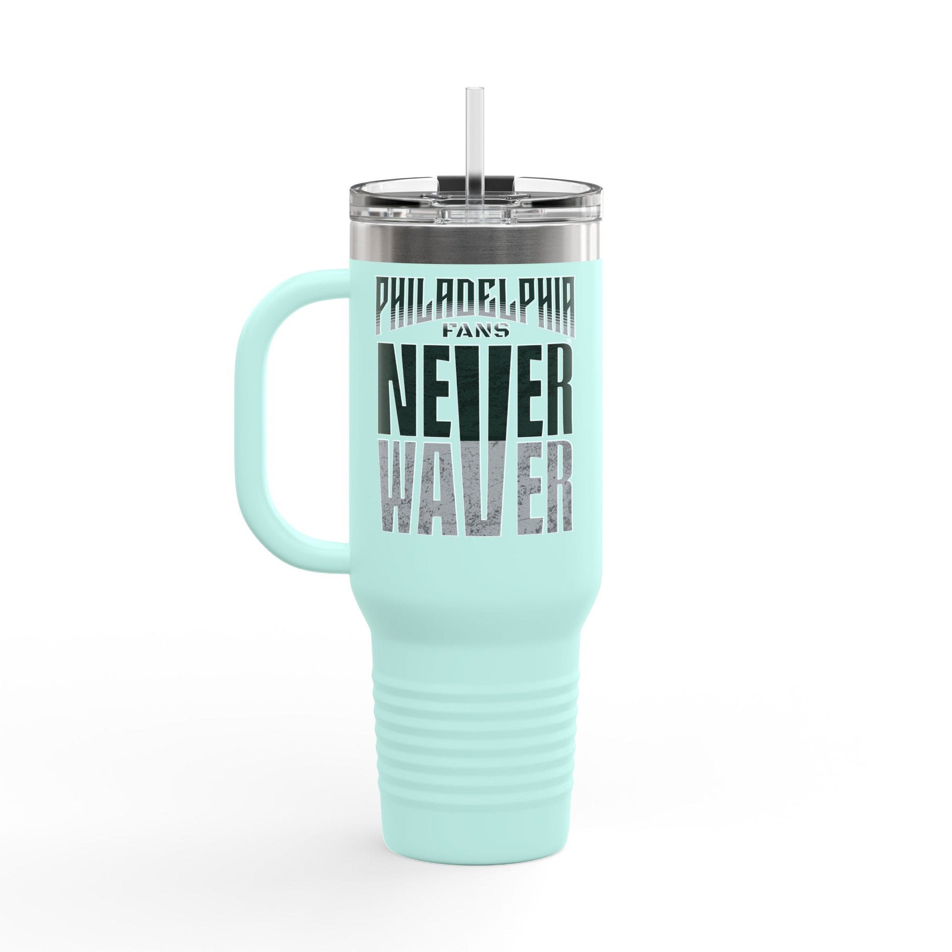 Philadelphia Fans Never Waver Insulated Travel Mug, 40oz - Never Waver