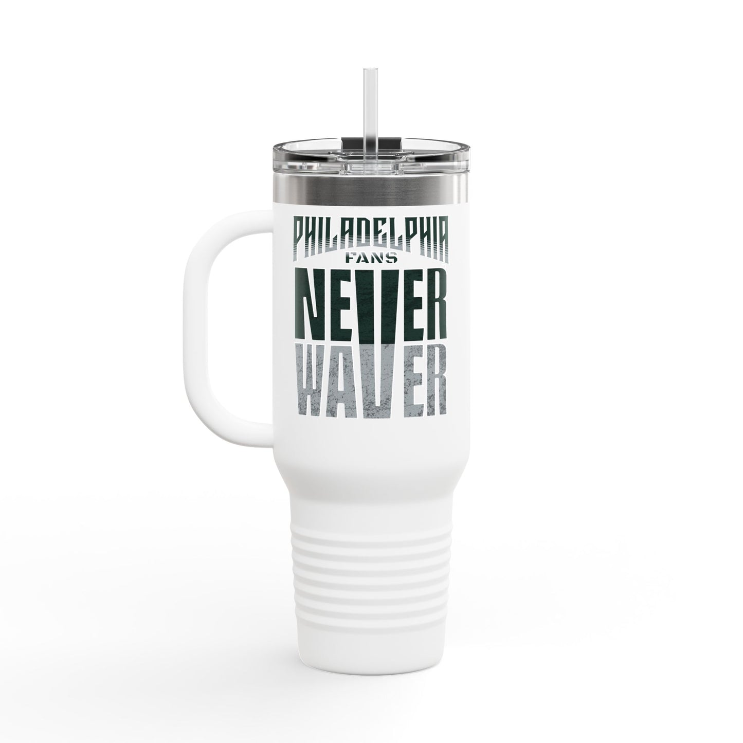 Philadelphia Fans Never Waver Insulated Travel Mug, 40oz - Never Waver