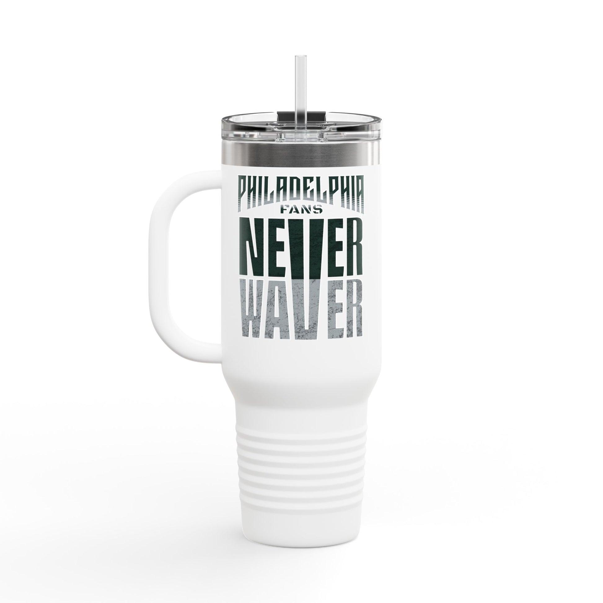 Philadelphia Fans Never Waver Insulated Travel Mug, 40oz - Never Waver