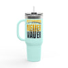 Pittsburgh Fans Never Waver with leopard football Insulated Travel Mug, 40oz - Never Waver