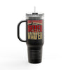 San Francisco Fans Never Waver with leopard football Insulated Travel Mug, 40oz - Never Waver
