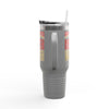 San Francisco Fans Never Waver with leopard football Insulated Travel Mug, 40oz - Never Waver