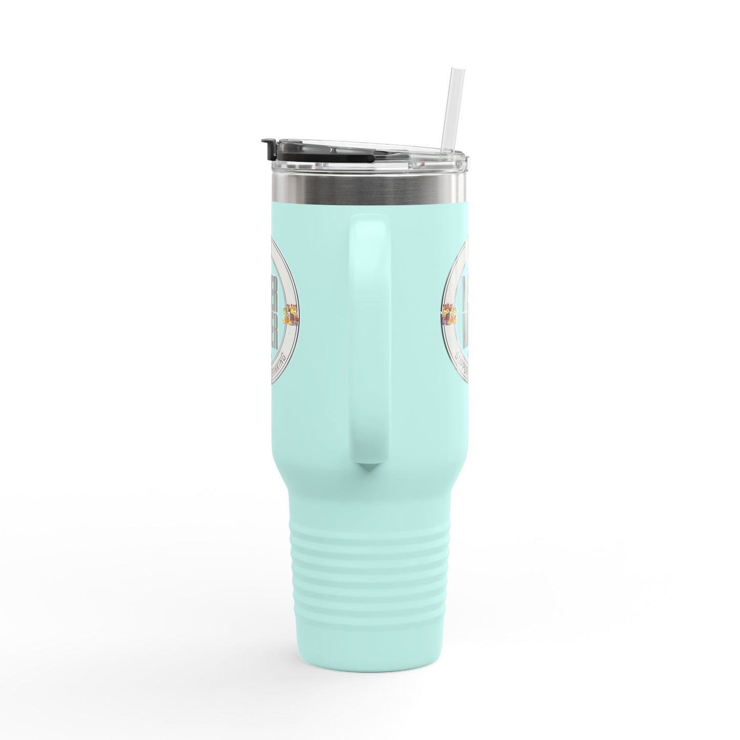 Support Day Drinking Never Waver  Insulated Travel Mug, 40oz - Never Waver
