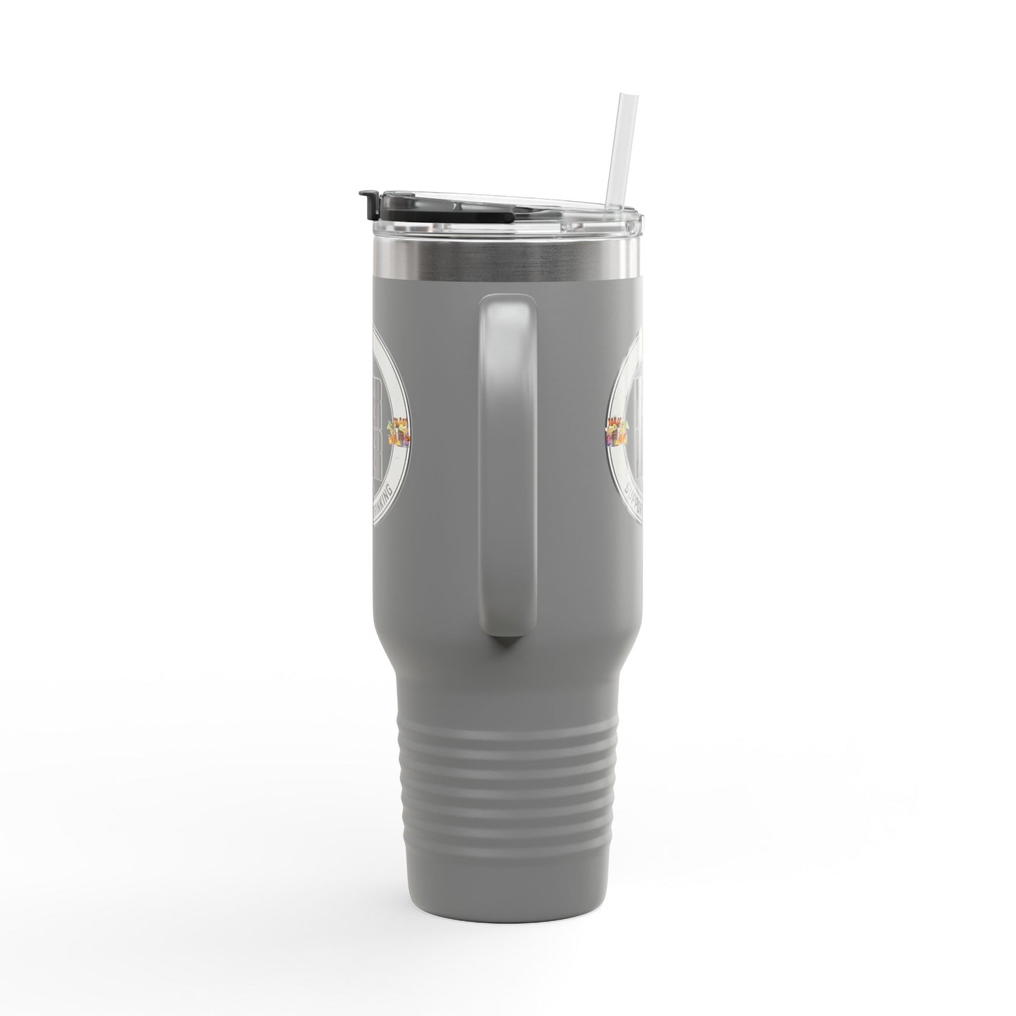 Support Day Drinking Never Waver  Insulated Travel Mug, 40oz - Never Waver