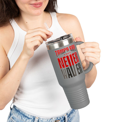 Tampa Bay Fans Never Waver Insulated Travel Mug, 40oz - Never Waver