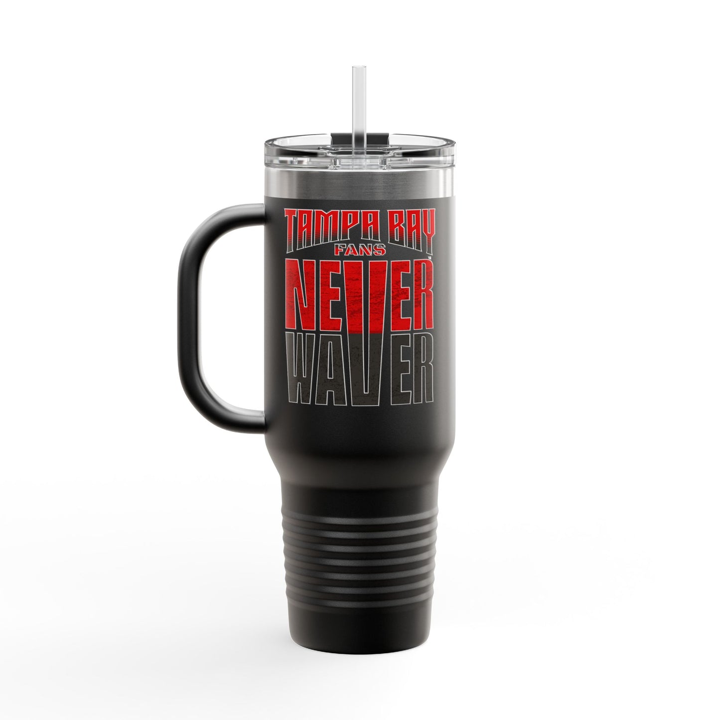 Tampa Bay Fans Never Waver Insulated Travel Mug, 40oz - Never Waver