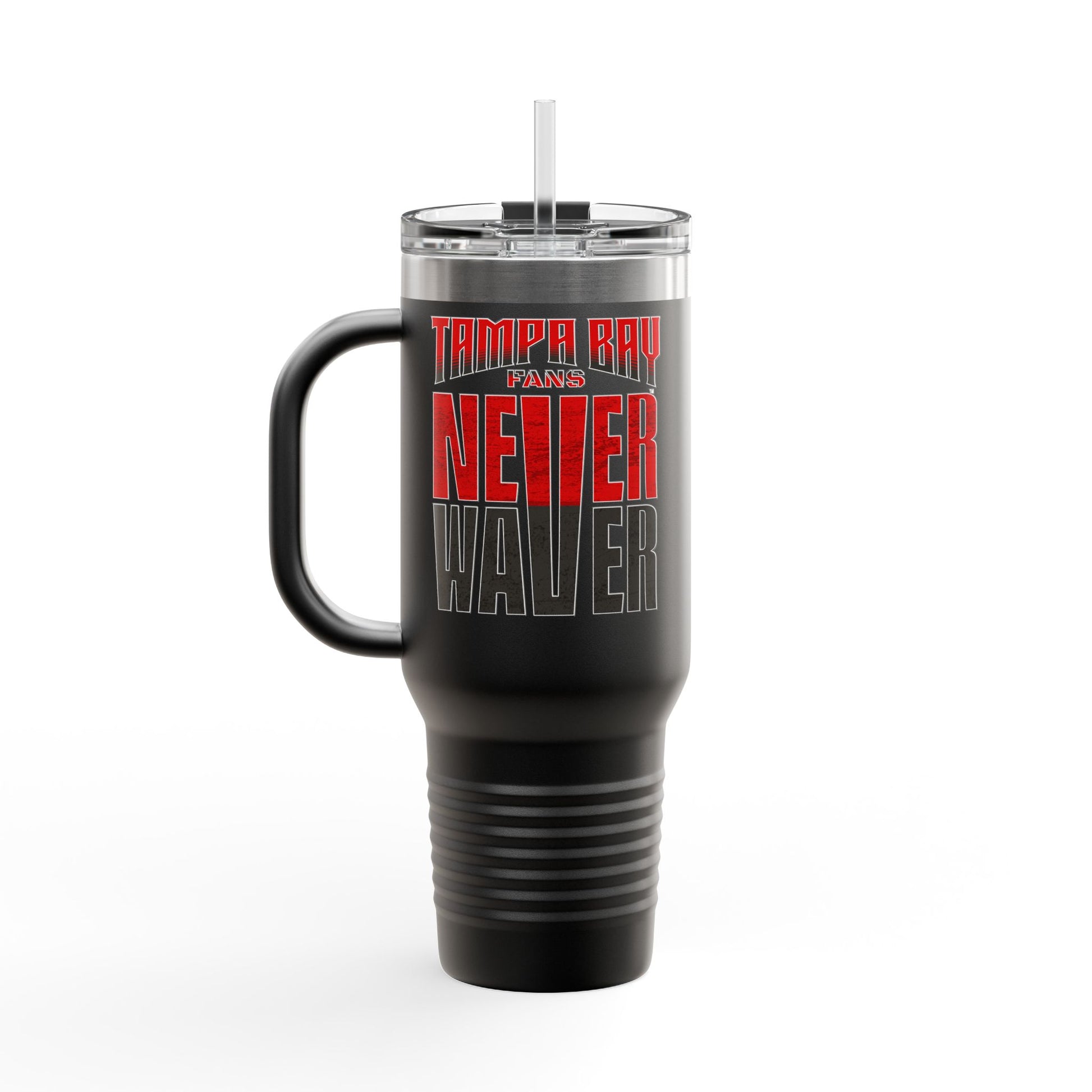 Tampa Bay Fans Never Waver Insulated Travel Mug, 40oz - Never Waver