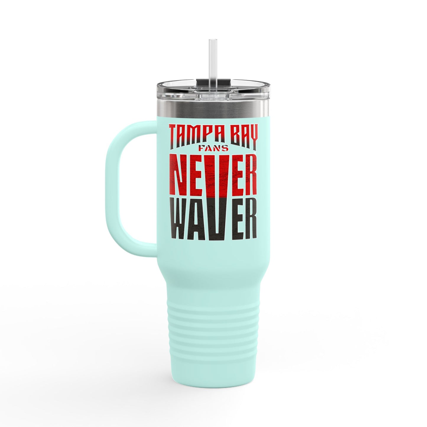 Tampa Bay Fans Never Waver Insulated Travel Mug, 40oz - Never Waver