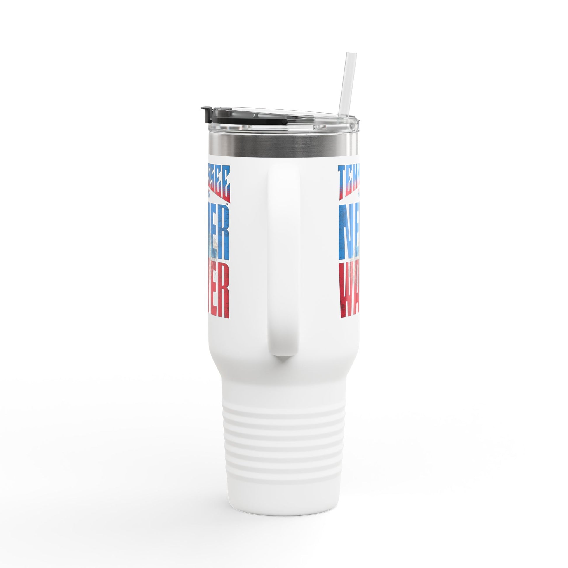 Tennessee Fans Never Waver W-Leopard Football Insulated Travel Mug, 40oz - Never Waver