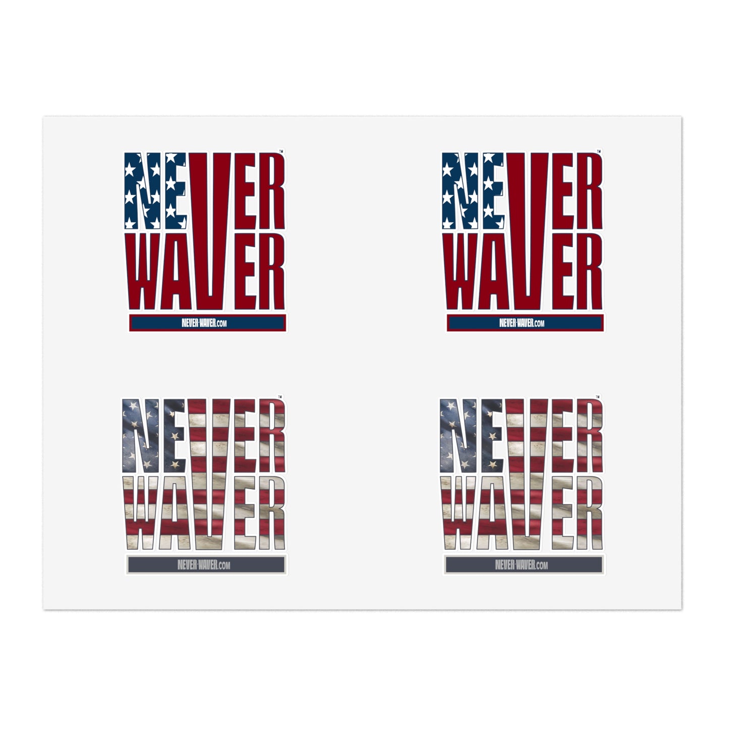 Never Waver Sticker Sheets - Never Waver