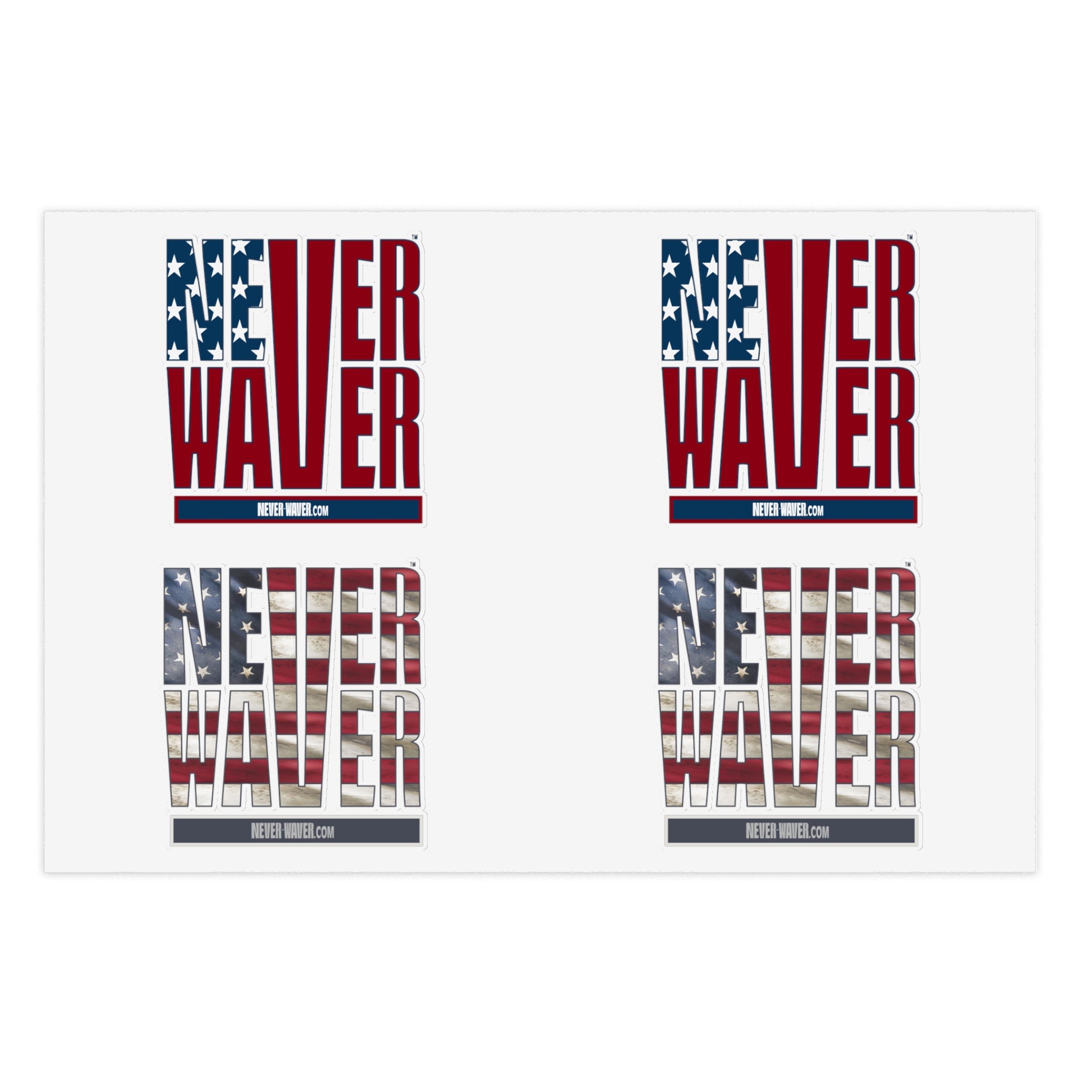 Never Waver Sticker Sheets - Never Waver