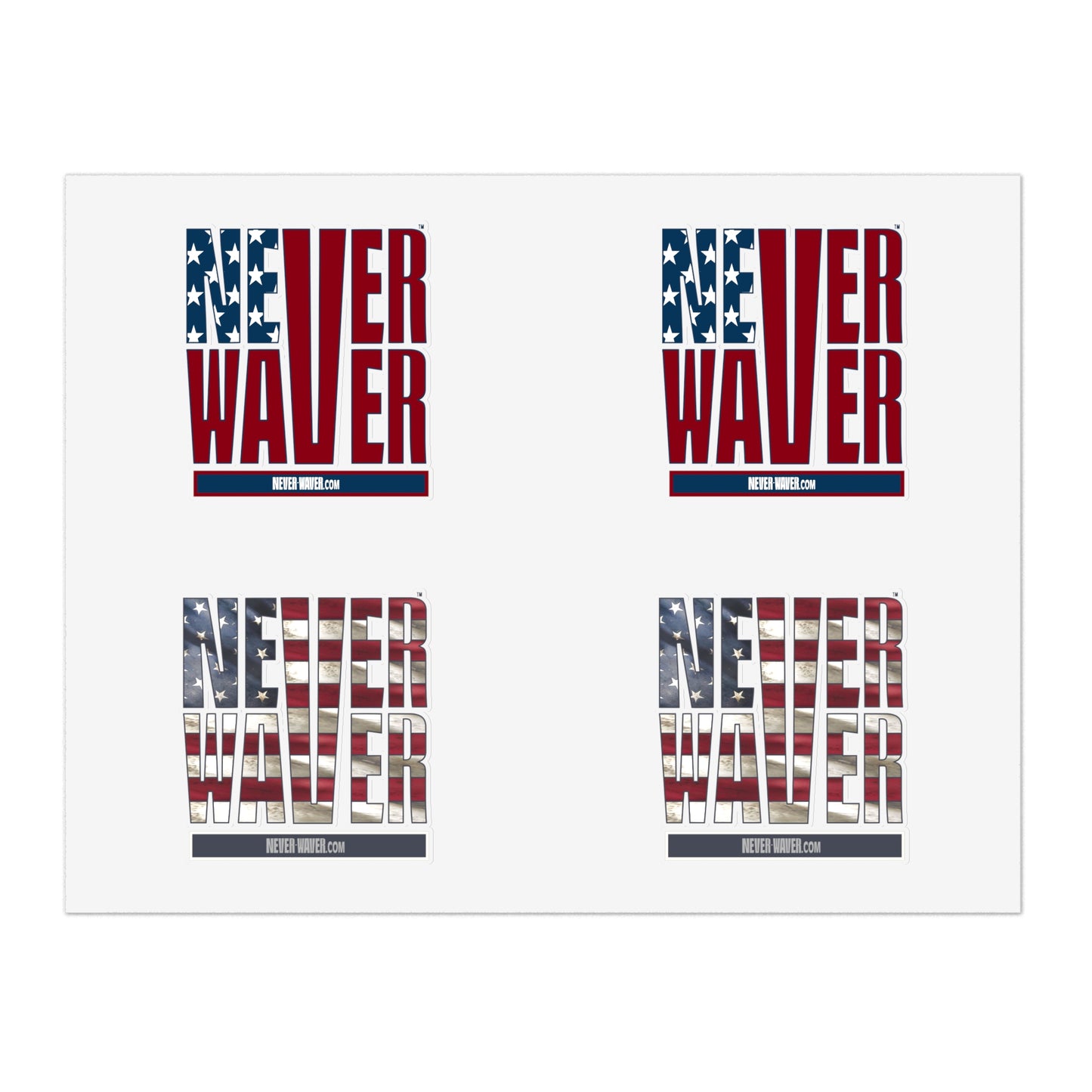 Never Waver Sticker Sheets - Never Waver