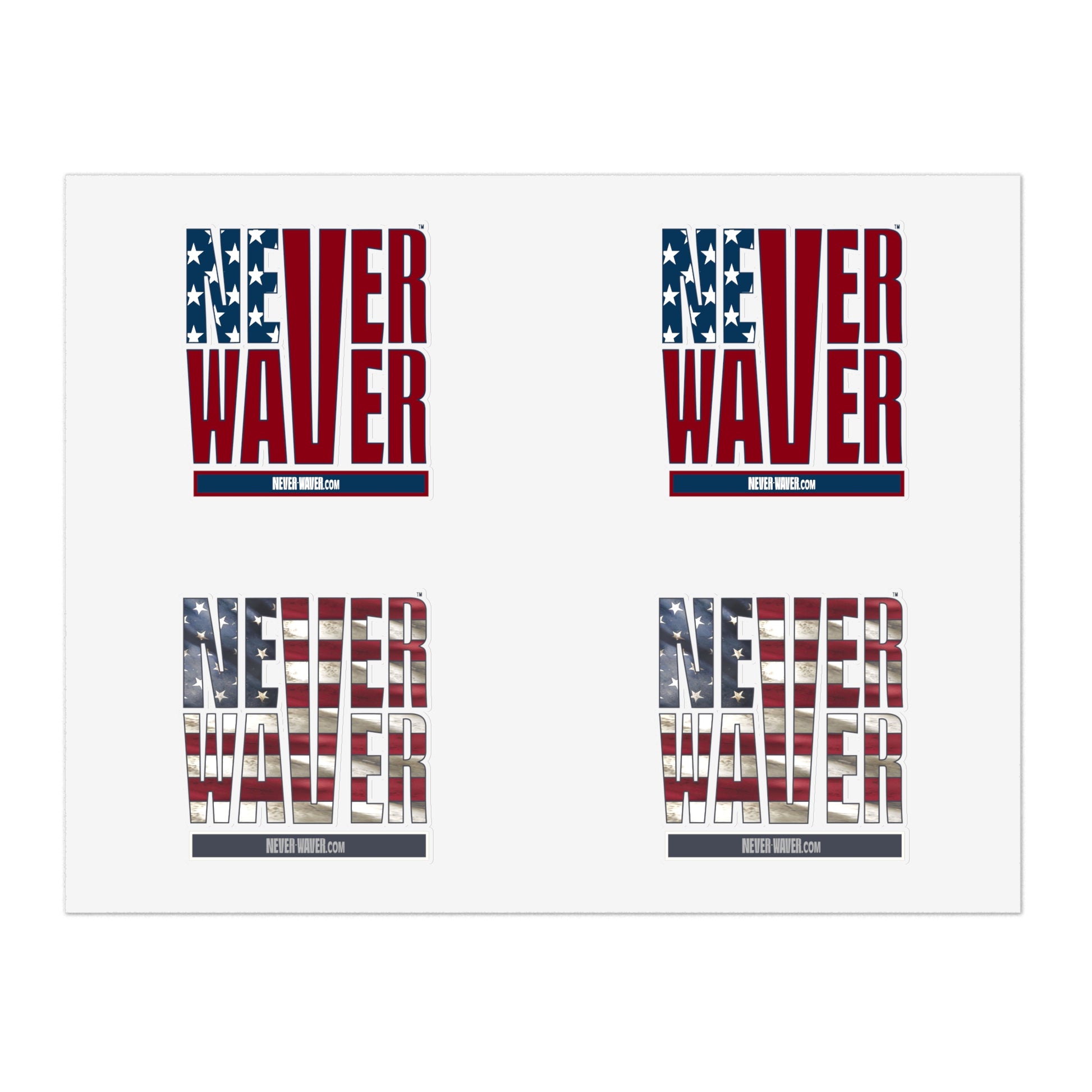 Never Waver Sticker Sheets - Never Waver