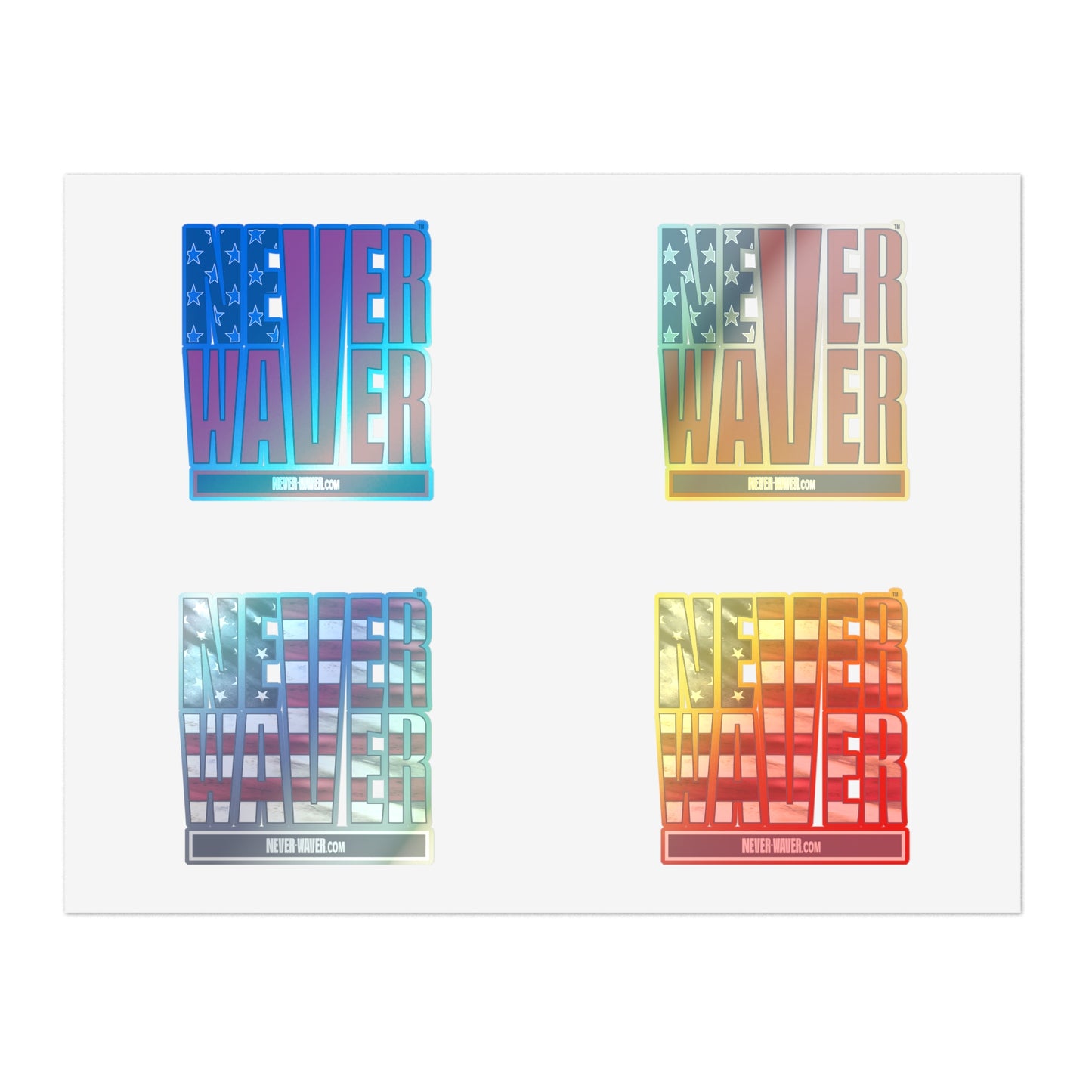 Never Waver Sticker Sheets - Never Waver