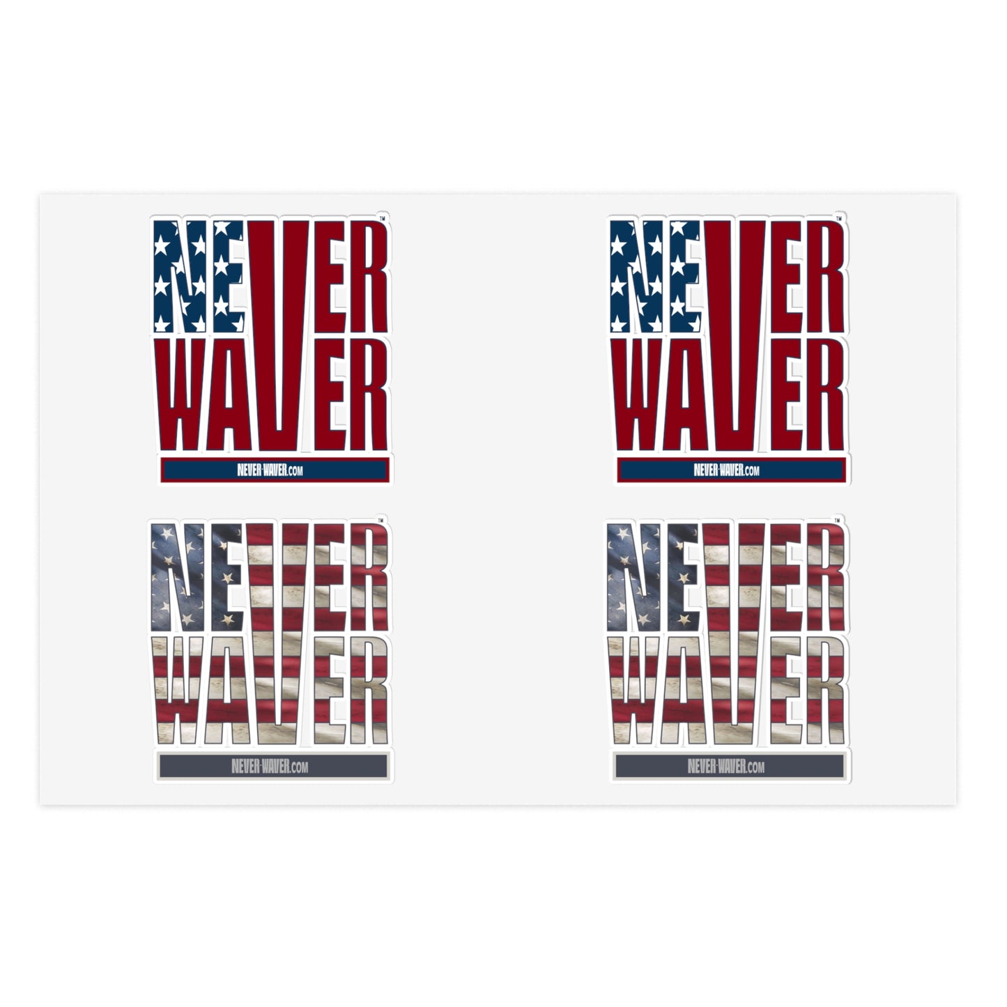 Never Waver Sticker Sheets - Never Waver