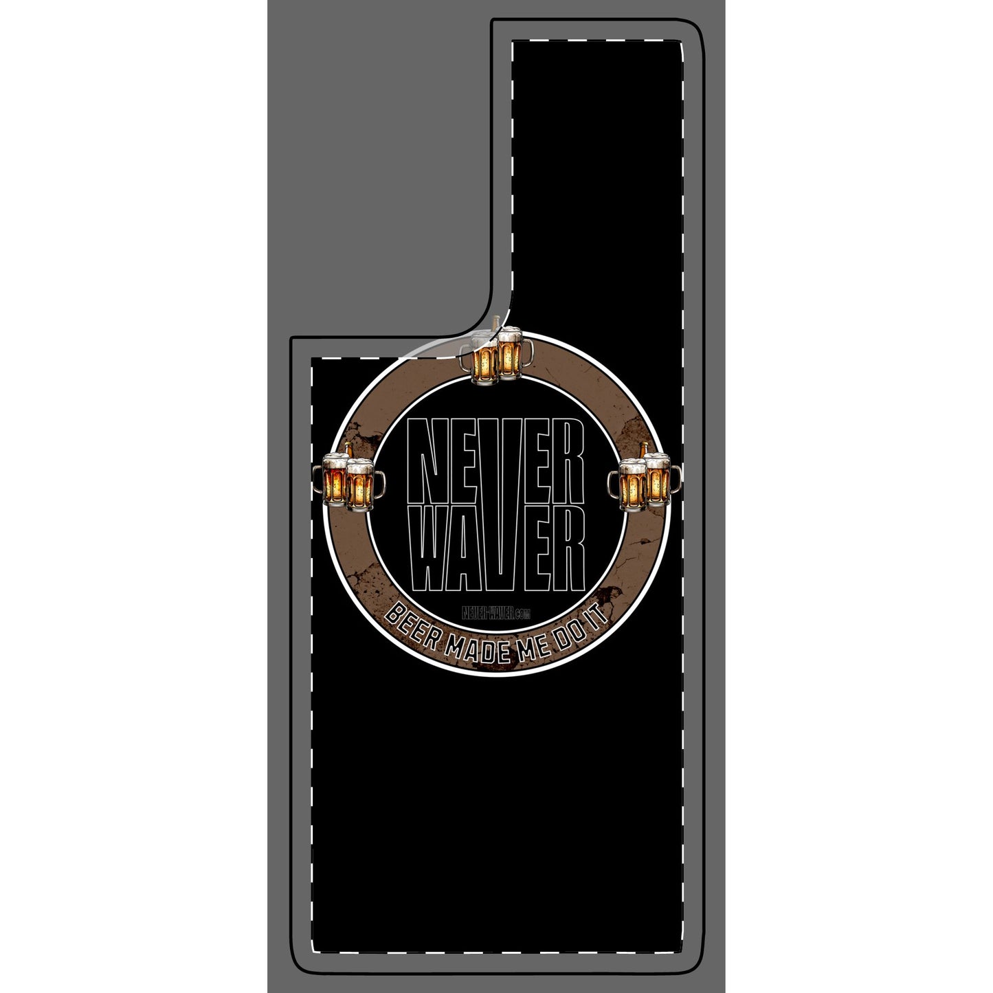 Never Waver Phone Skin - Beer Lover's Accessory - Never Waver