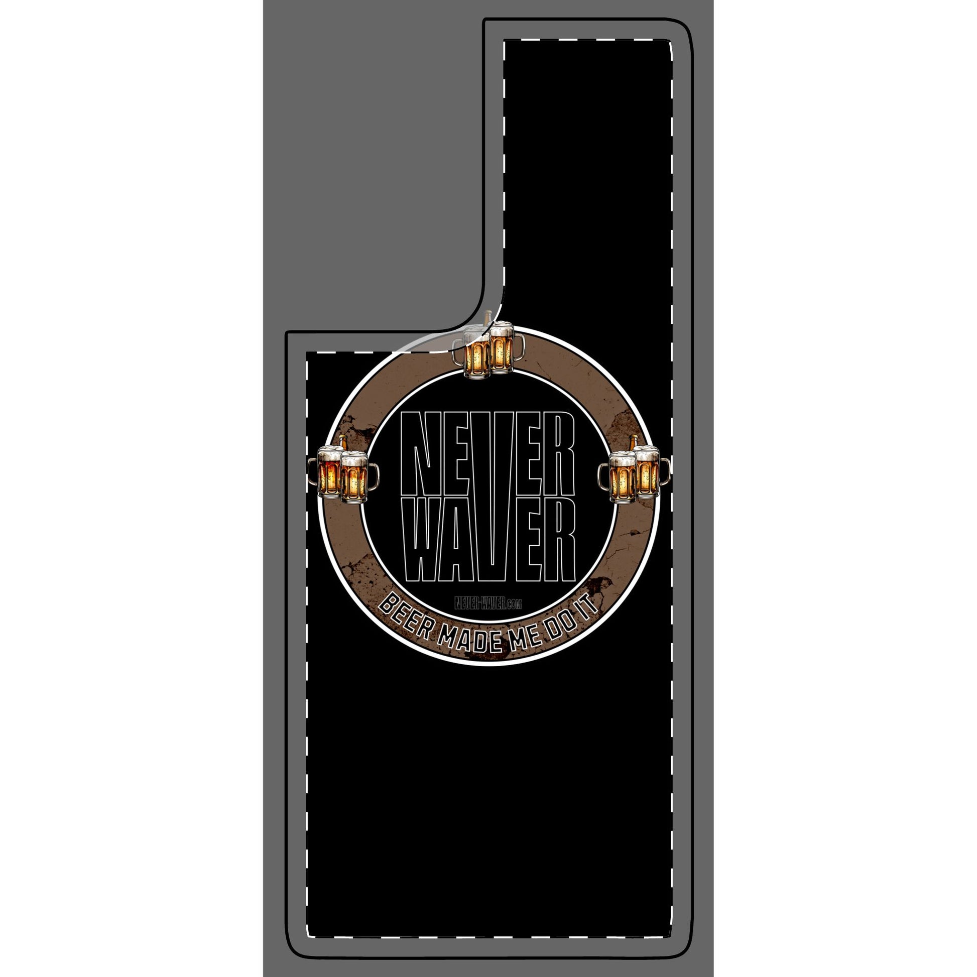 Never Waver Phone Skin - Beer Lover's Accessory - Never Waver