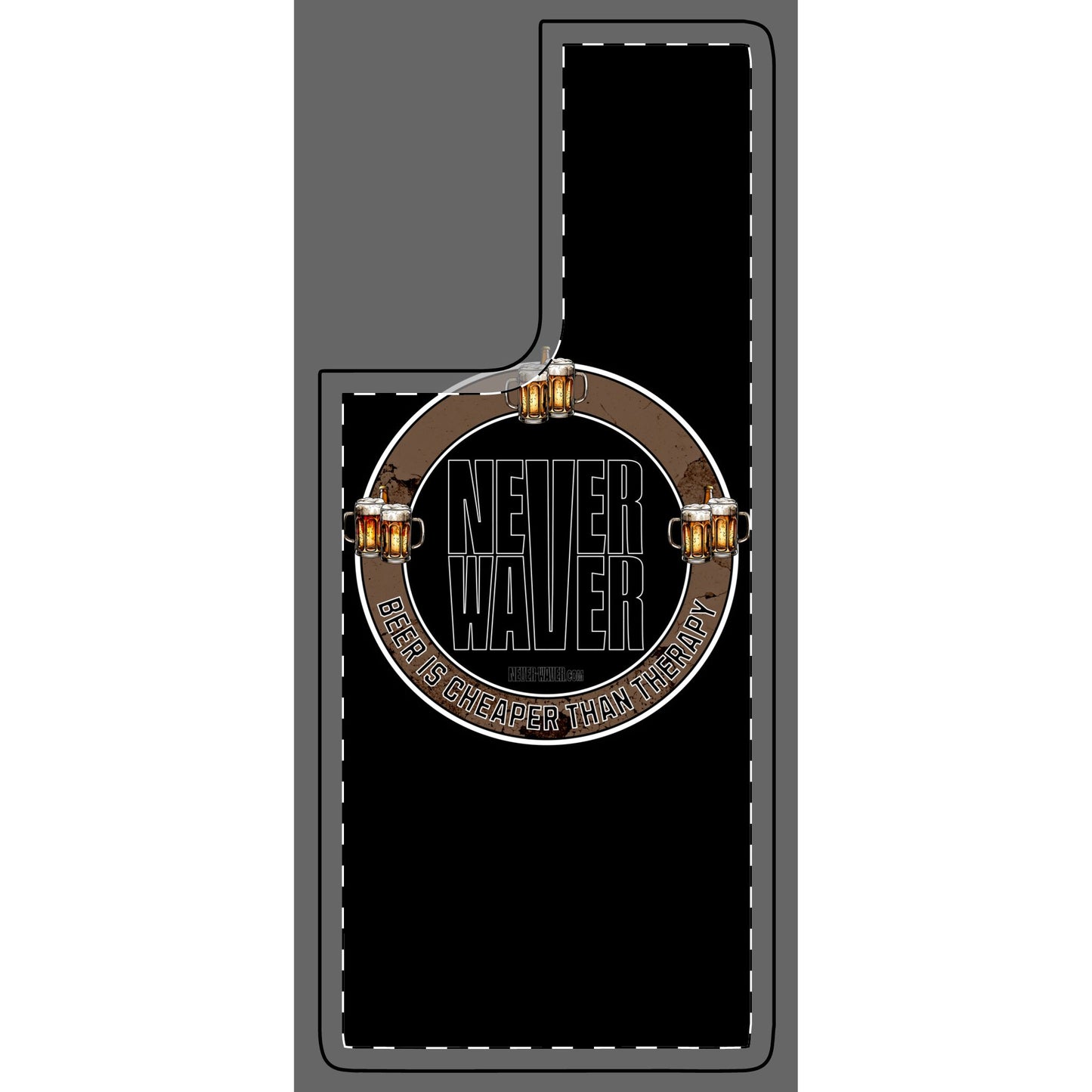 Never Waver Phone Skin - Beer Lover's Accessory - Never Waver
