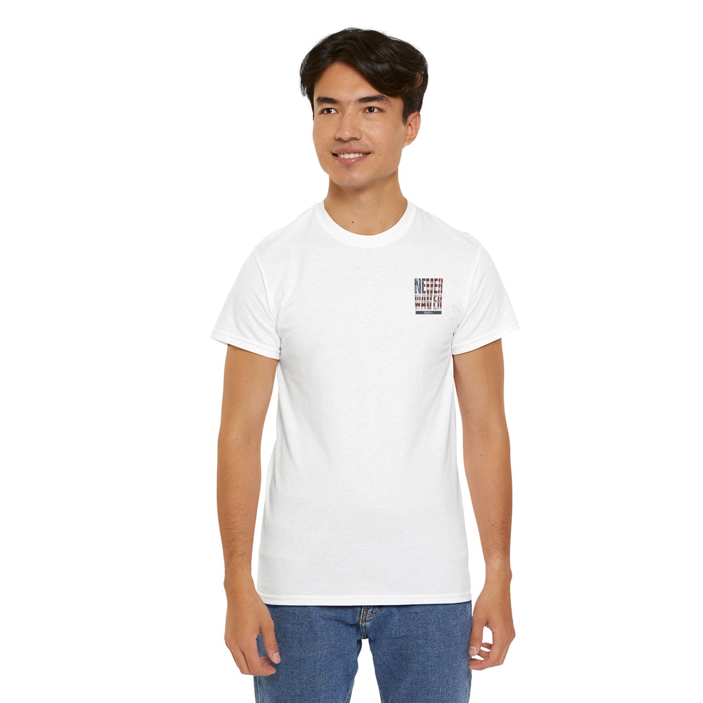 America Never Waver Unisex Heavy Cotton Tee - Never Waver