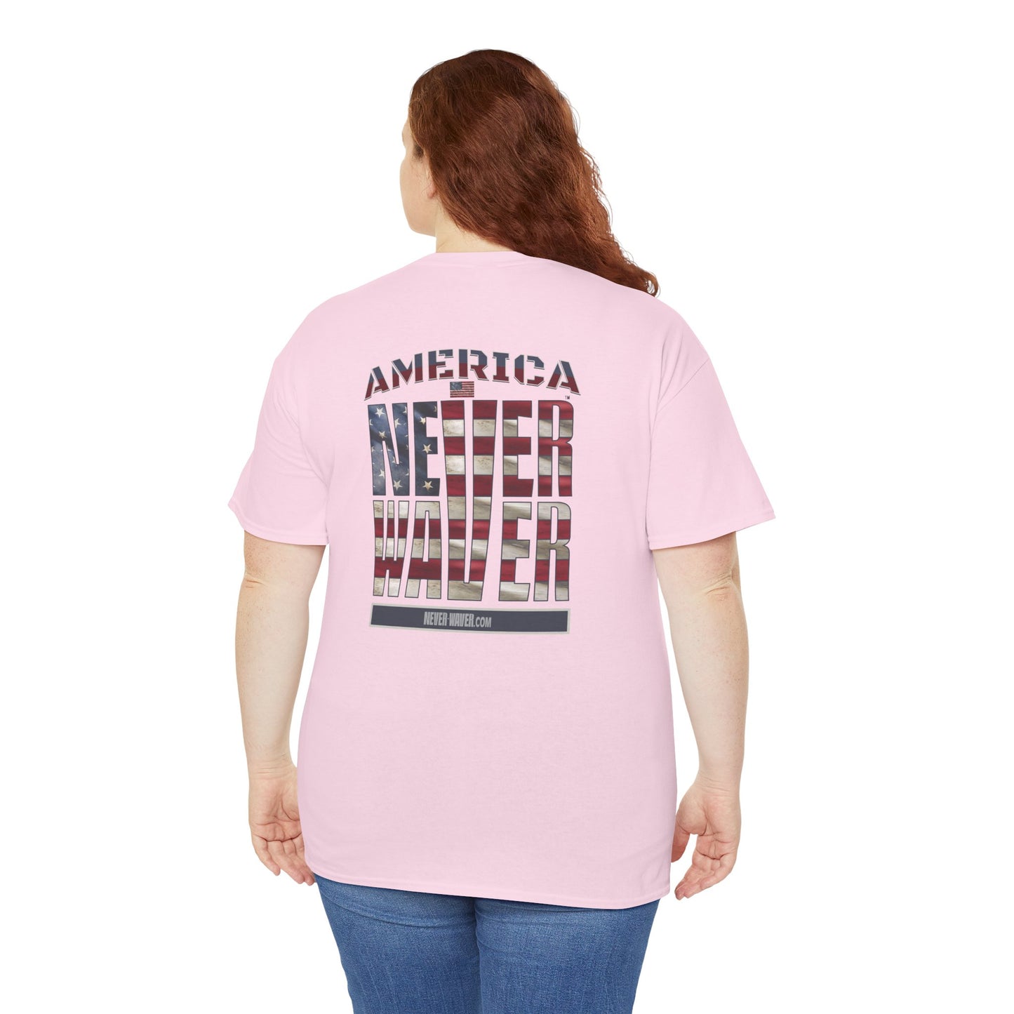 America Never Waver Unisex Heavy Cotton Tee - Never Waver