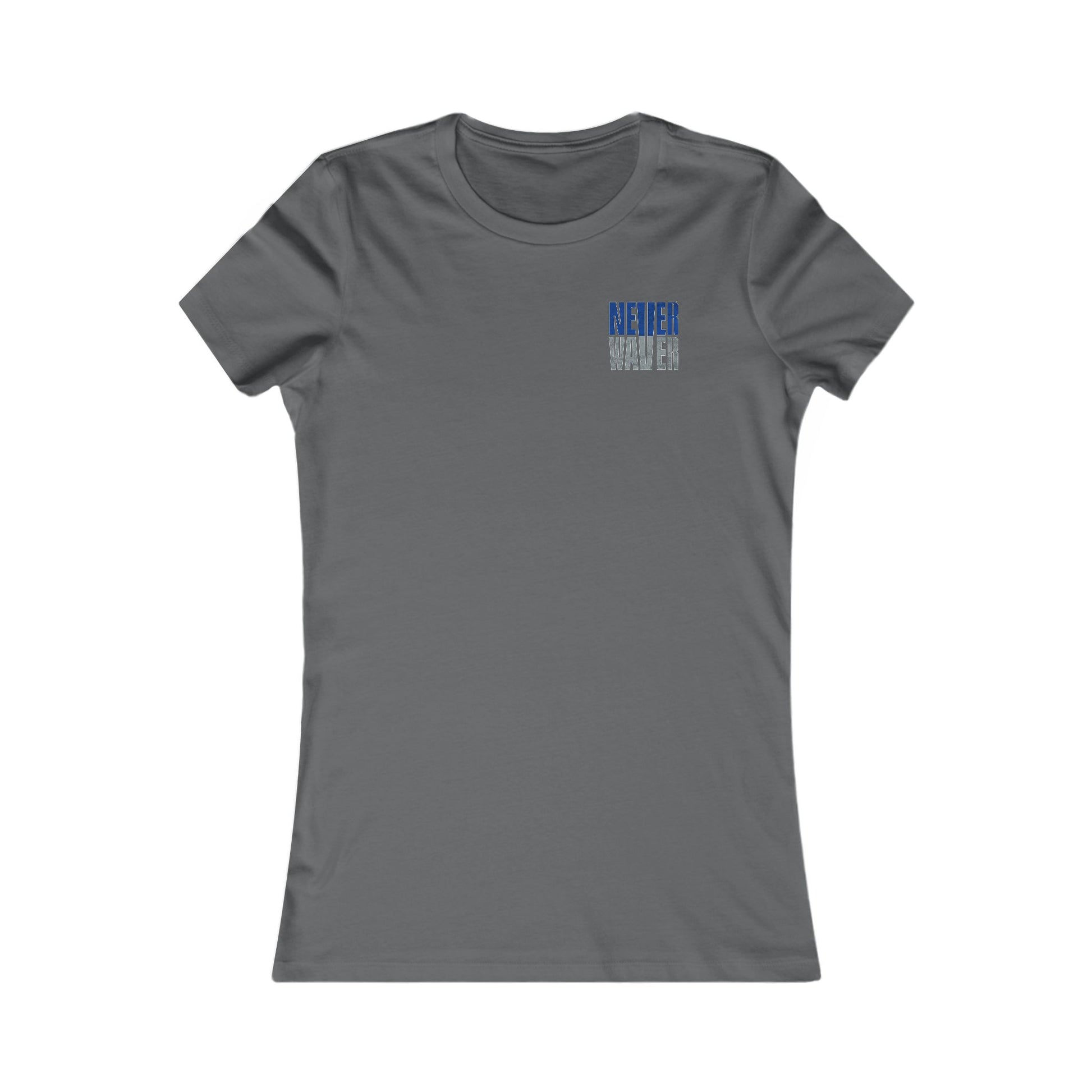Dallas Fans Never Waver W-Leopard Football Women's Favorite Tee - Never Waver