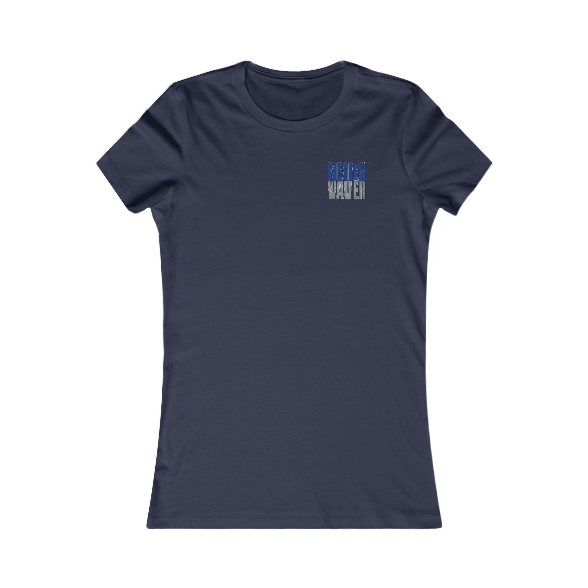 Dallas Fans Never Waver W-Leopard Football Women's Favorite Tee - Never Waver