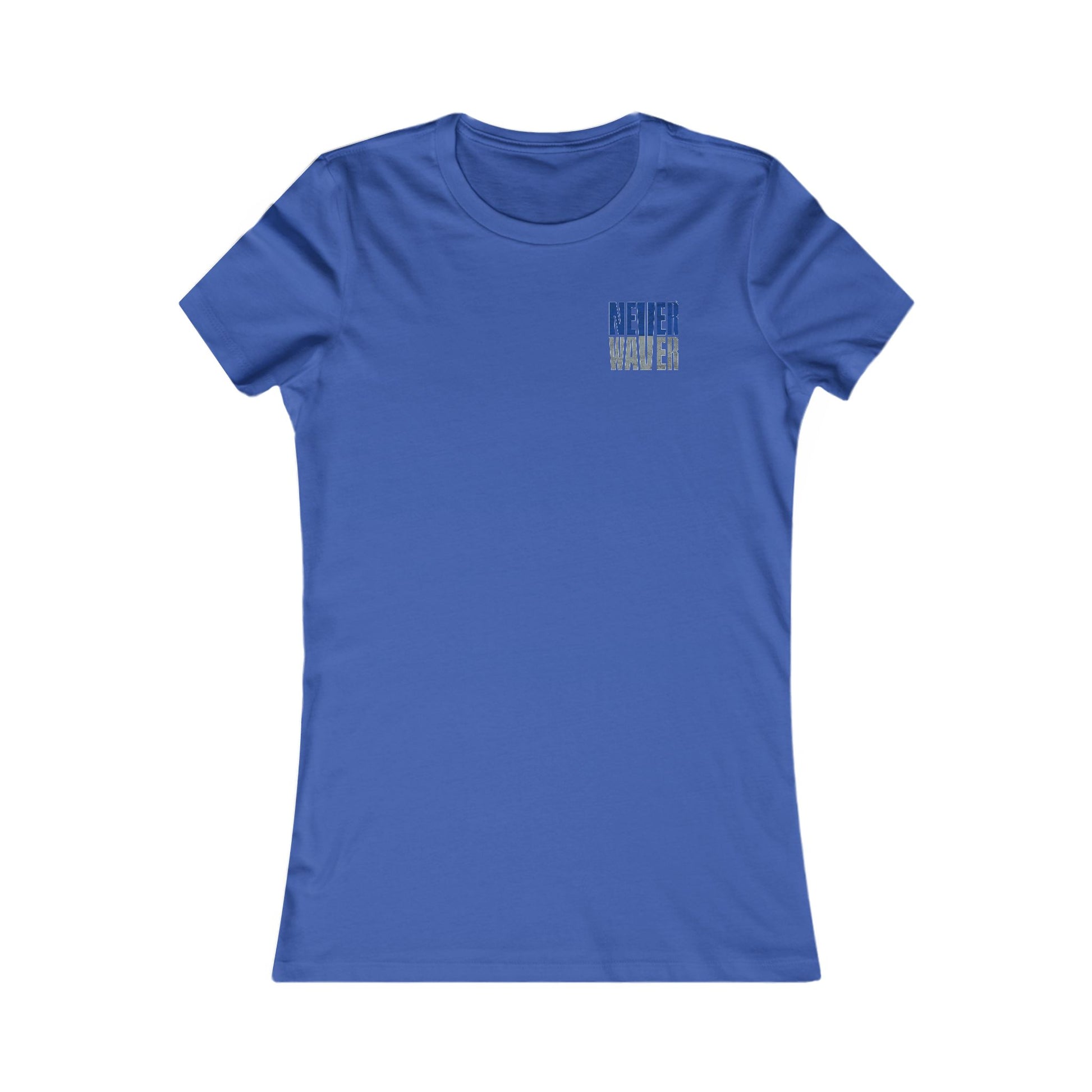 Dallas Fans Never Waver W-Leopard Football Women's Favorite Tee - Never Waver