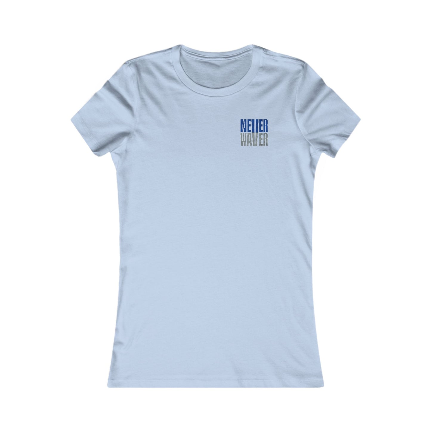 Dallas Fans Never Waver W-Leopard Football Women's Favorite Tee - Never Waver