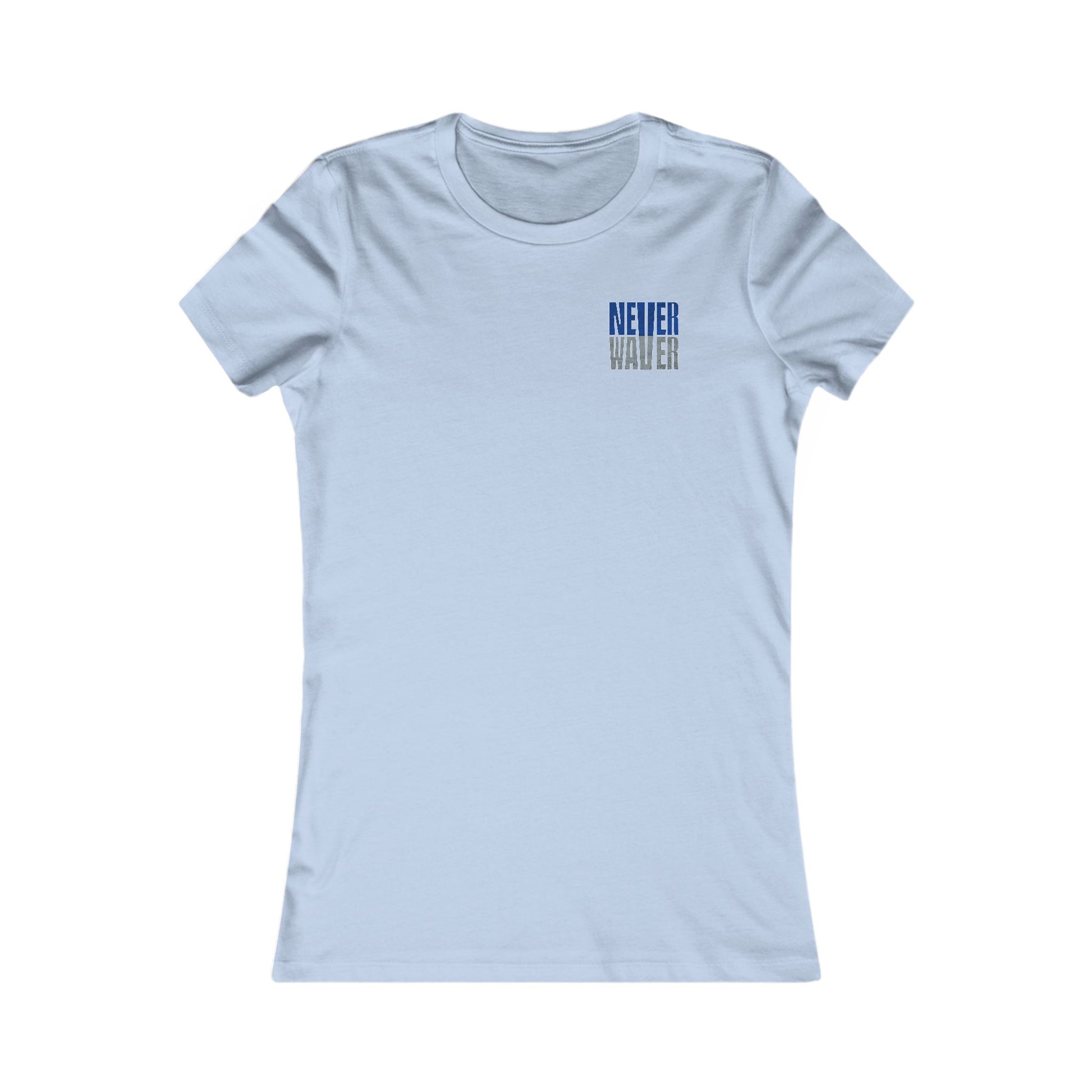 Dallas Fans Never Waver W-Leopard Football Women's Favorite Tee - Never Waver