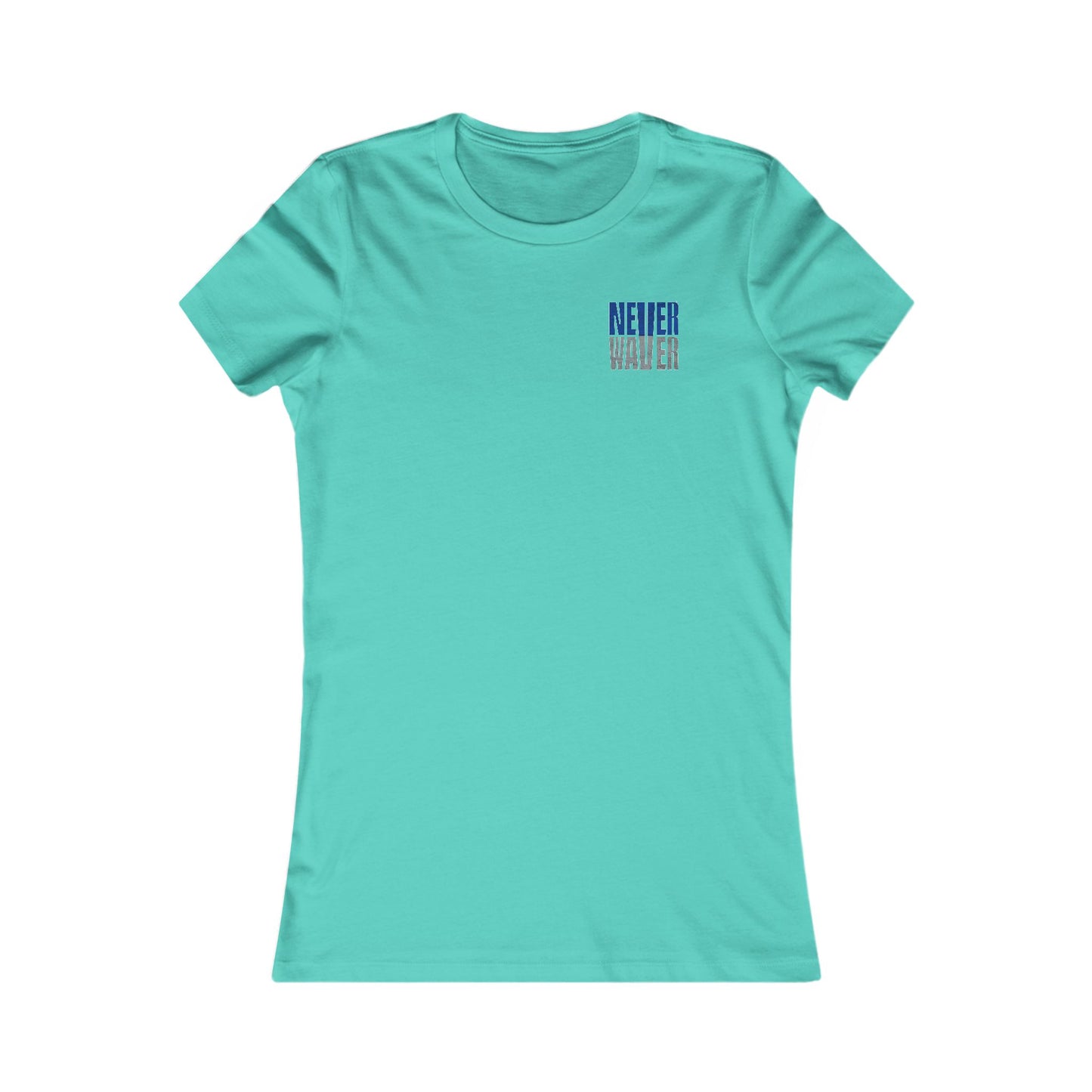 Dallas Fans Never Waver W-Leopard Football Women's Favorite Tee - Never Waver