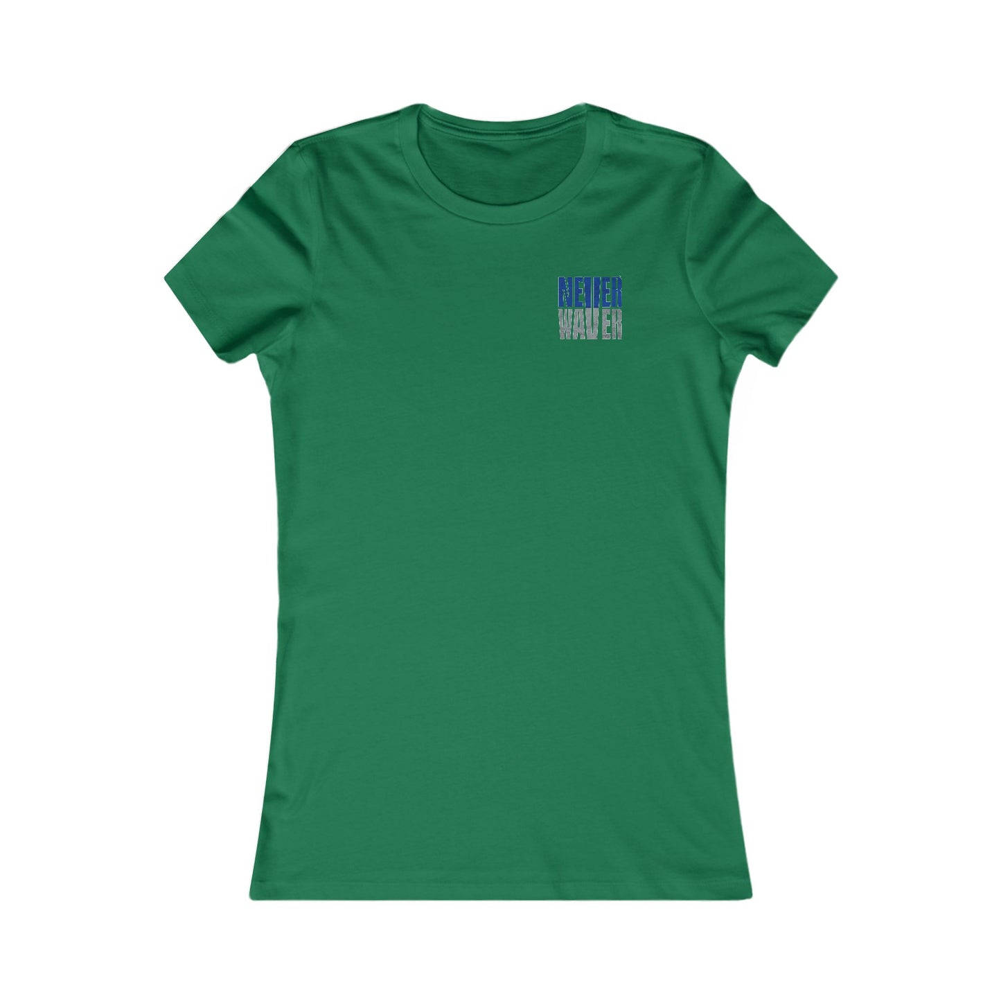 Dallas Fans Never Waver W-Leopard Football Women's Favorite Tee - Never Waver