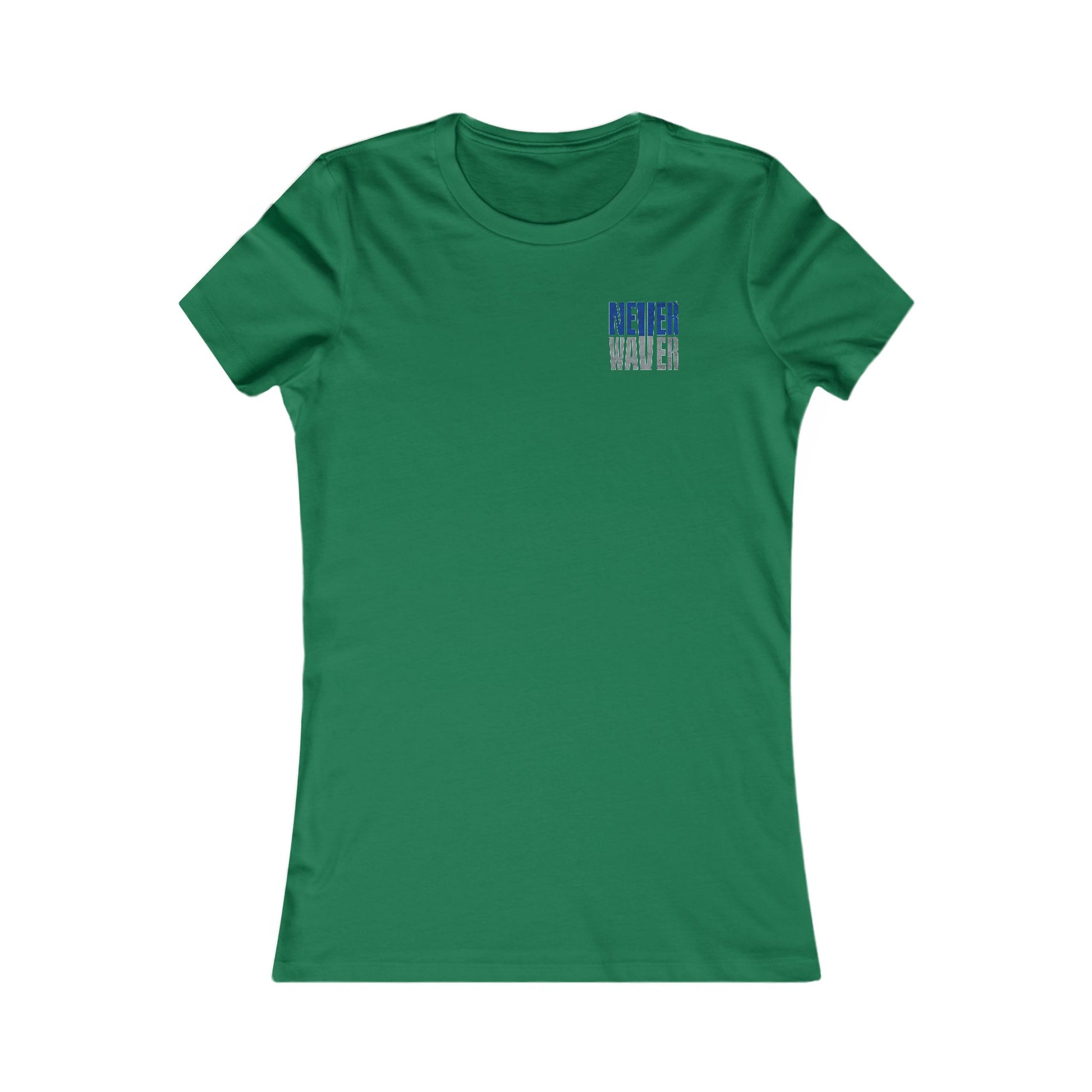 Dallas Fans Never Waver W-Leopard Football Women's Favorite Tee - Never Waver