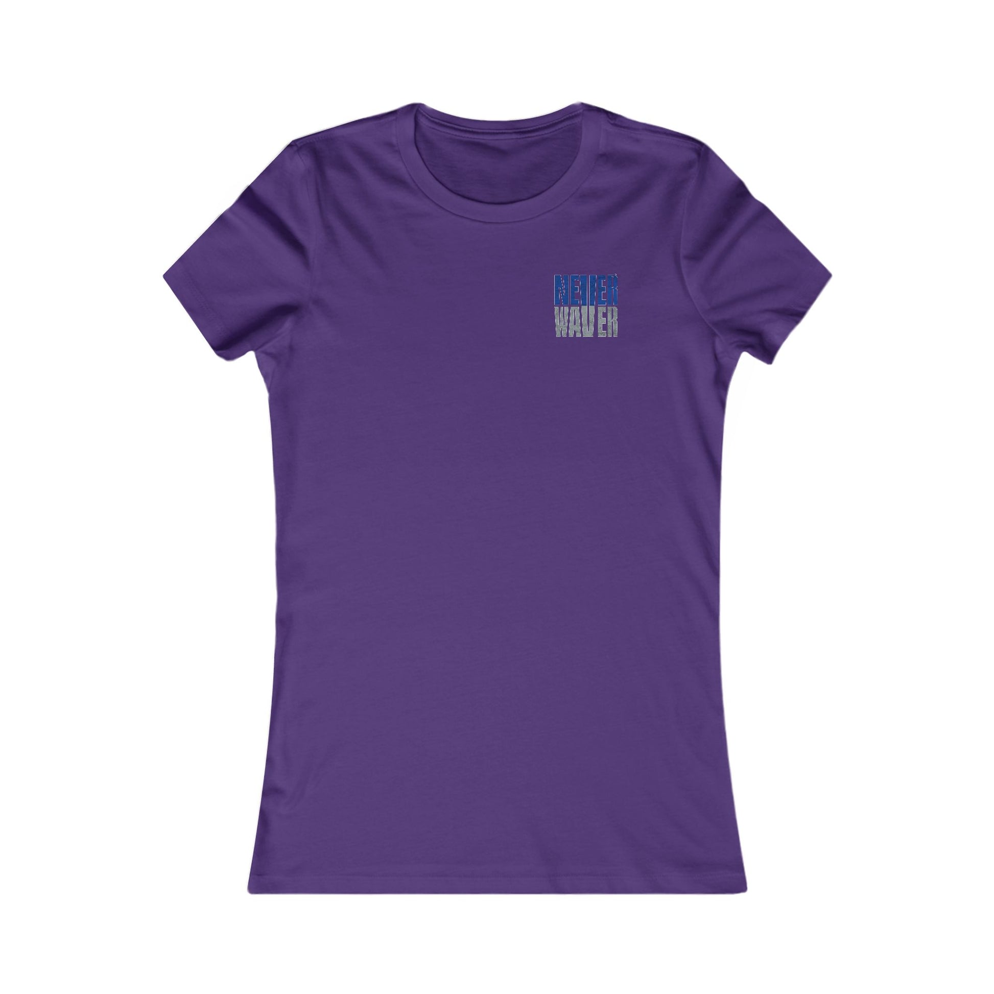 Dallas Fans Never Waver W-Leopard Football Women's Favorite Tee - Never Waver