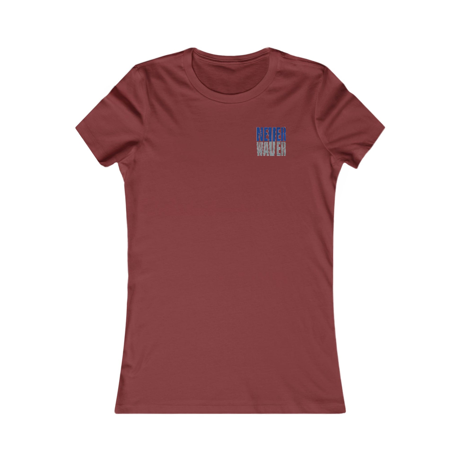 Dallas Fans Never Waver W-Leopard Football Women's Favorite Tee - Never Waver