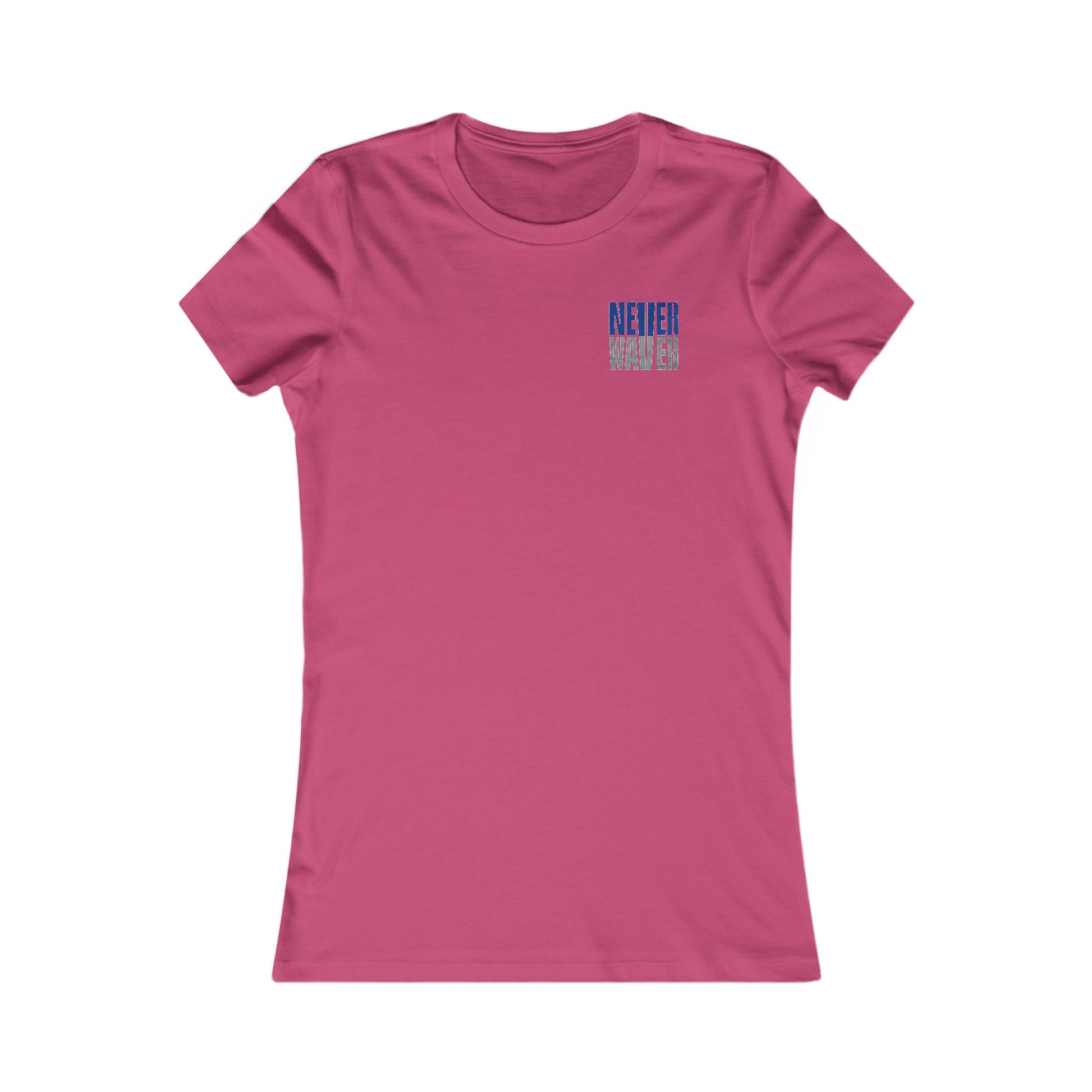 Dallas Fans Never Waver W-Leopard Football Women's Favorite Tee - Never Waver