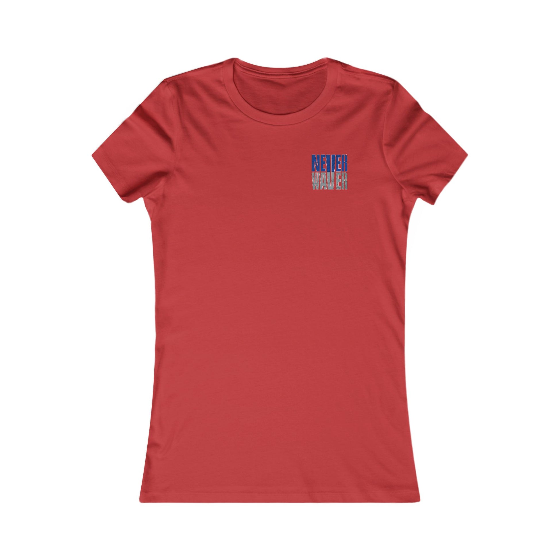 Dallas Fans Never Waver W-Leopard Football Women's Favorite Tee - Never Waver