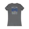 Dallas Fans Never Waver W-Leopard Football Women's Favorite Tee - Never Waver