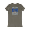Dallas Fans Never Waver W-Leopard Football Women's Favorite Tee - Never Waver