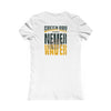 Green Bay Fans Never Waver With Leopard Football Women's Favorite Tee - Never Waver