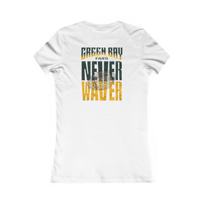 Green Bay Fans Never Waver With Leopard Football Women's Favorite Tee - Never Waver