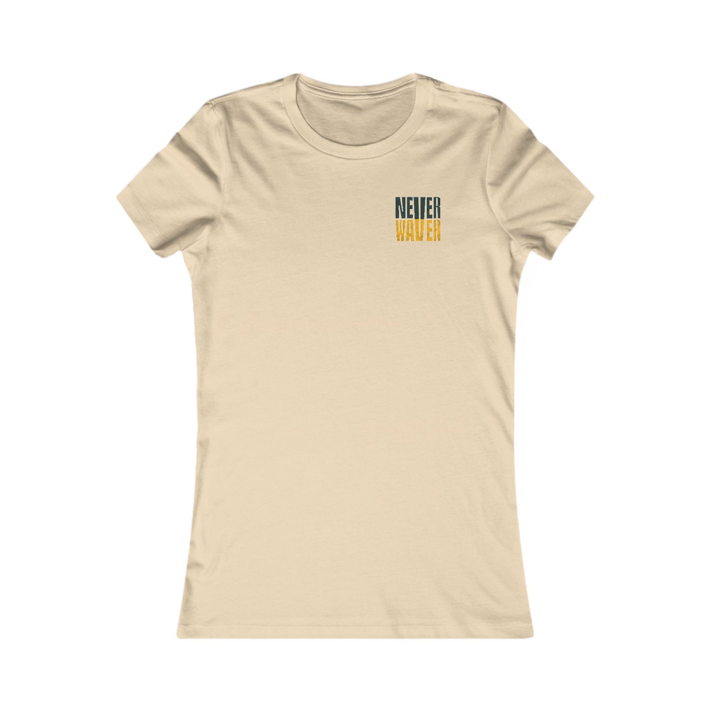 Green Bay Fans Never Waver With Leopard Football Women's Favorite Tee - Never Waver