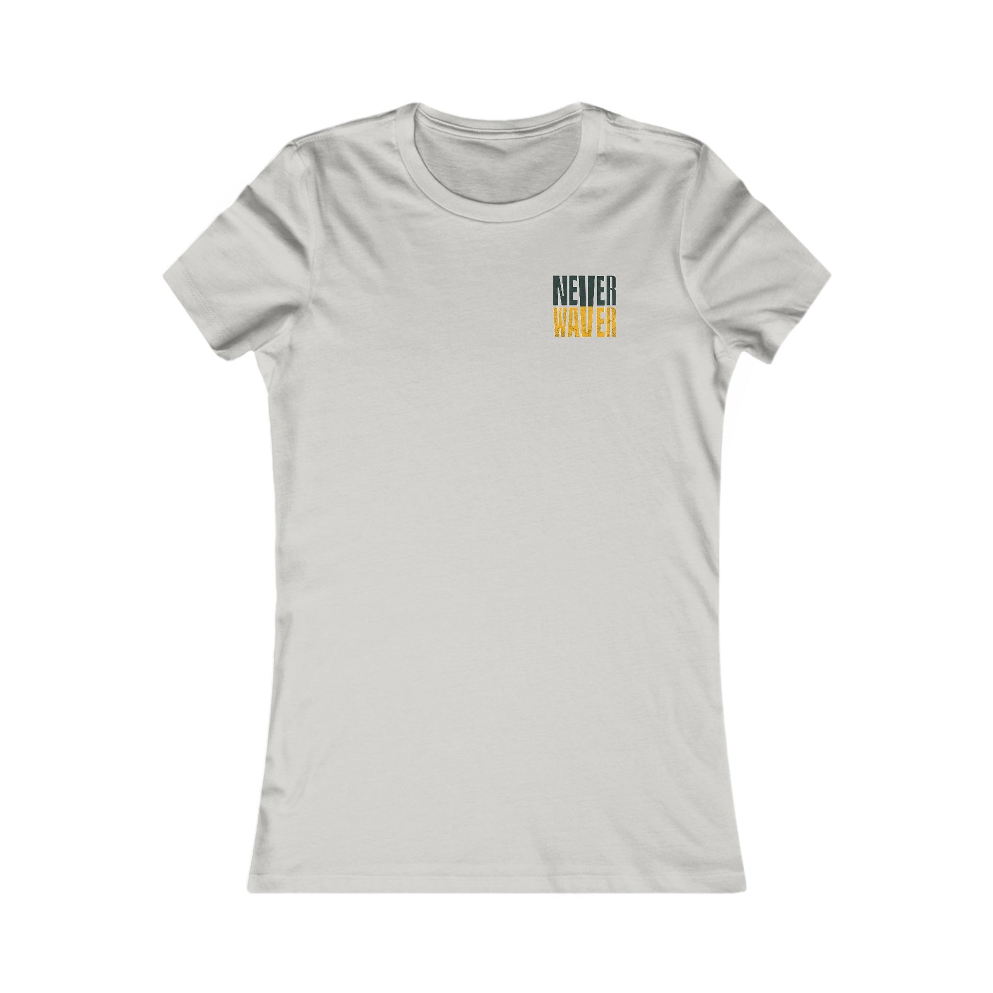 Green Bay Fans Never Waver With Leopard Football Women's Favorite Tee - Never Waver